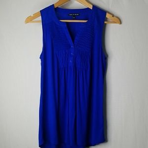 Cable & Gauge Royal Blue Sleeveless Blouse. S